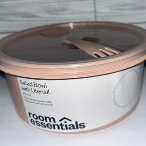 Blush pink salad bowl